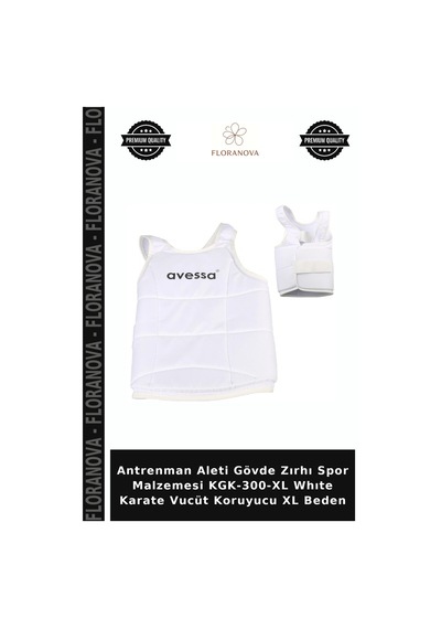 Antrenman Aleti Gövde Zırhı Spor Malzemesi Kgk-300-xl Whıte Karate Vucüt Koruyucu Xl Beden Beyaz