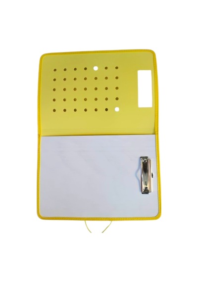 A4 Boy Kapaklı Sekreterlik Lastikli Delikli Model 23x32 Cm Sekreter Dosyası 1 Adet Sarı