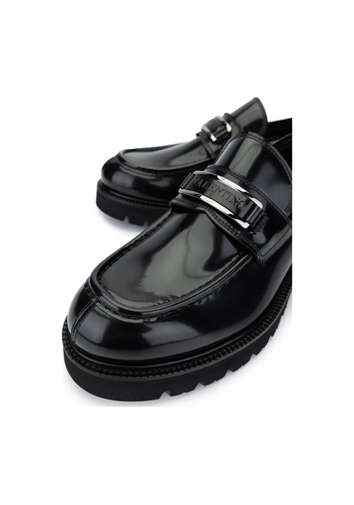 Valentino Valentıno Erkek Hakiki Deri Siyah Loafer Ayakkabı 667 20922 Erk Ayk Y25 Nero Siyah