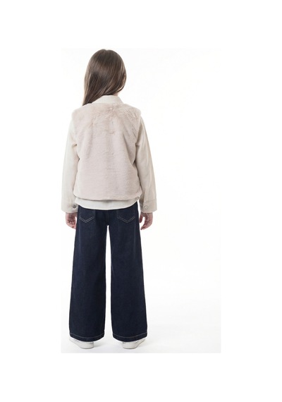 Xo Kids Kız Çocuk Folarlı 3lu Alt Üst Takım 7-14 Yaş 3953-4953 Ekru