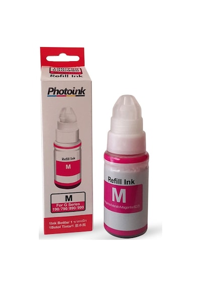 Canon Gı 490 M Uyumlu 70 Ml Kırmızı Photoink Plus Mürekkep - - Canon G Serisi Uyumlu