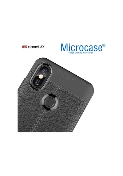 Xiaomi Mi A2-6X Leather Tpu Silikon Kilif + Tempered Glass Cam 266277350 - Seçenek / Cam Koruma-Cam Istiyorum