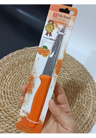 Sürmene 61004 Mutfak Bıçağı 9,50 Cm Turuncu Çok Renkli