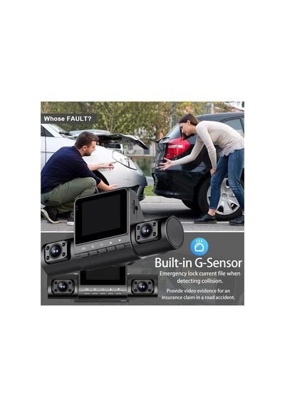 Full Hd 4 Kamerali Arac Ici Kamera Genis Aci Yuksek Cozunurluklu Arac Kamerasi
