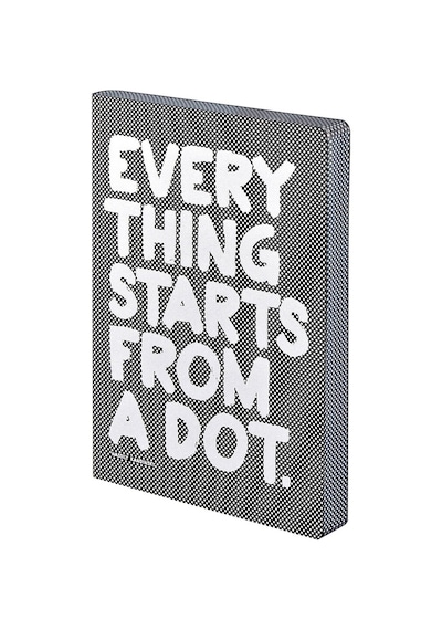 Nuuna Graphic A5 Everything Starts From A Dot Noktalı Defter 5215 Çok Renkli