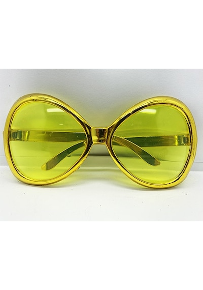 Yeşilçam Temalı Parti Gözlüğü Gold Renk 7x16 cm