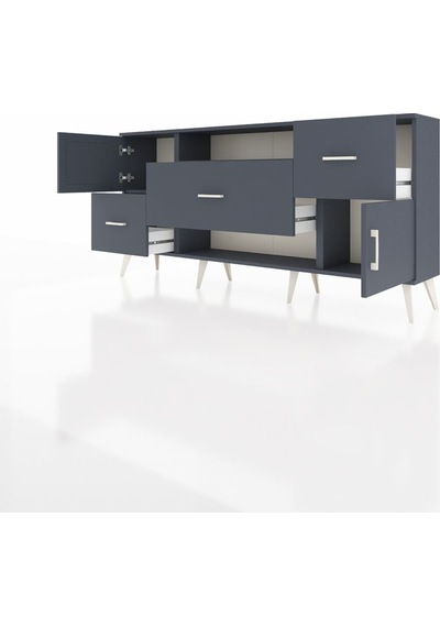 Arges Konsol 2 Raflı 3 Çekmeceli 2 Kapaklı 176x30x83 Antrasit-antrasit/antrasit Antrasit/antrasit Arges Konsol 2 Raflı 3 Çekmeceli 2 Kapaklı 176x30x83 Antrasit-antrasit/antrasit Antrasit/antrasit