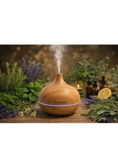 Elurene 550 Ml Ultrasonik Aroma Difüzör & Otomatik Hava Nemlendirici Buhar Makinesi
