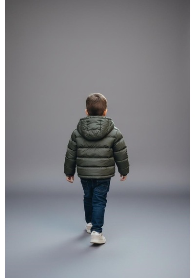 Benitto Kids Erkek Bebek Şişme Mont 51374 Haki