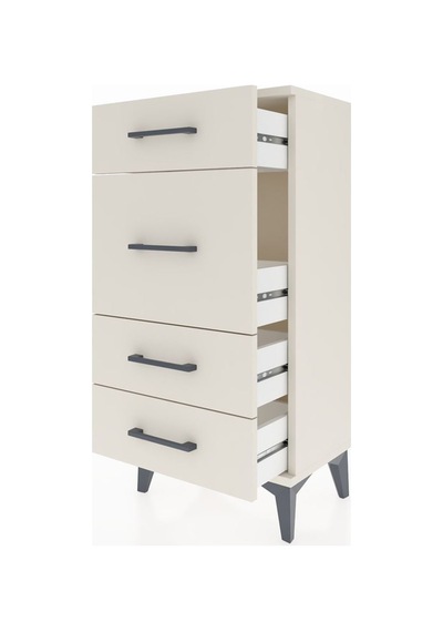 Arges Komodin 4 Çekmeceli 44x30x96 Aytaşı-aytaşı Aytaşı