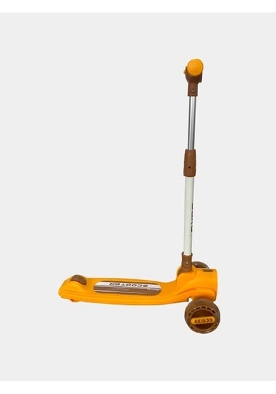 Işıklı Ve Müzikli Çocuk Scooterı4 Kademeli Ayarlanabilir Gidon Yüksekllikli Özel Tasarımlı Scooter Turuncu