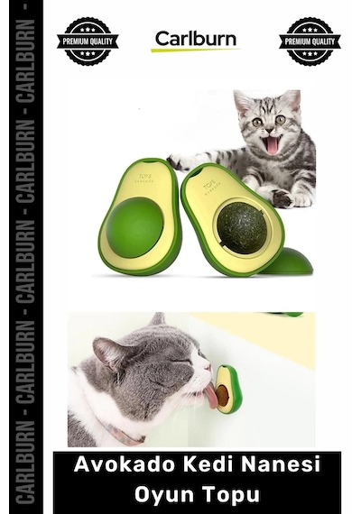 Özel Üretim Diş Temizleyici Stres Giderici Doğal Catnip Sağlıklı Hijyen Avokado Kedi Nanesi Oyun Top