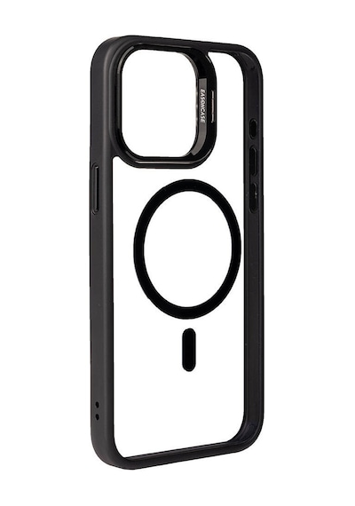 Apple Uyumlu iPhone 15 Pro Max Kılıf Magsafe Wireless Şarj Özellikli Standlı Zore Magsafe Klon Lensli Kapak