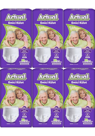 Actual Emici Külot Yetişkin Bezi Xl - Extra Large -büyük 180 Adet