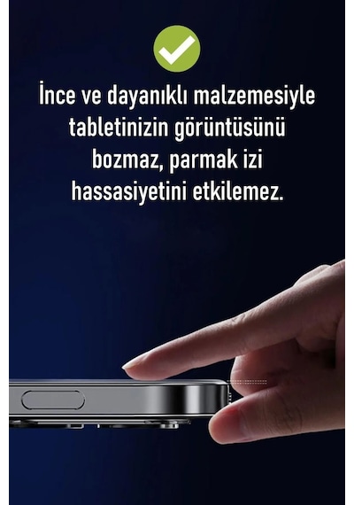 Apple Uyumlu iPad  Air 13 Inç 2024 Nano Kırılmaz Ekran Koruyucu Şeffaf Esnek Cam Tam
