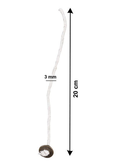 X-perk Kopçalı Kandil Fitili İp Kalınlığı 3 Mm 6 Adet Set 1 Metre Yedekli Fitil Sku: Smg8690010227928 Açık Gri