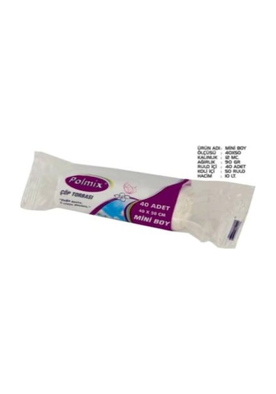 Polmix Mini Boy Çöp Torbası 40x50 5 Adet