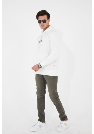 HLT Jeans Açık Haki Erkek Slim Fit Dar Kesim Esnek Likralı Denim Jeans Kot Pantolon 001