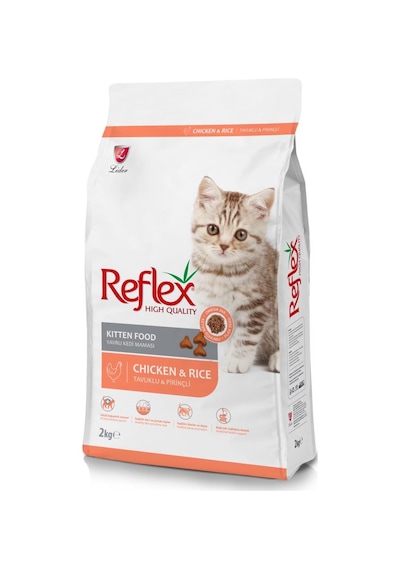 Reflex Kitten Tavuklu Ve Pirinçli Yavru Kedi Maması 2 Kg X 5 Adet