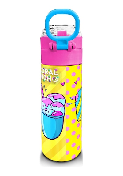 Coral High Kids Mixed Dondurma Desenli Pipetli Ve Direkt İçim Çelik Termos 500 Ml 31809 Çok Renkli