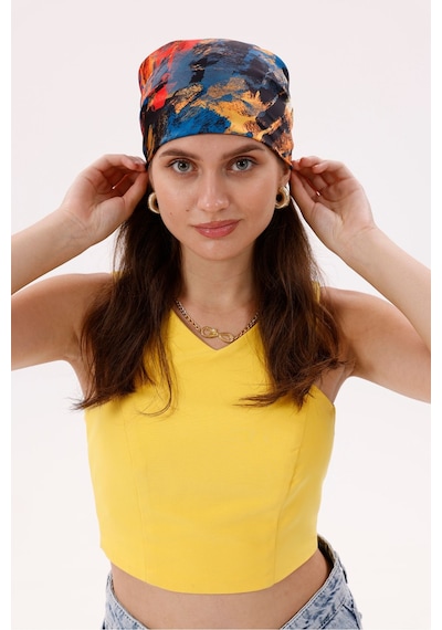Desenli Fular Bandana Estacraft Renkli