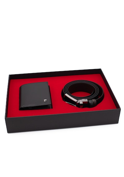 Pierre Cardin Çift Yönlü Deri Kemer & Cüzdan İkili Set Pccift01sk-1335a2c Siyah