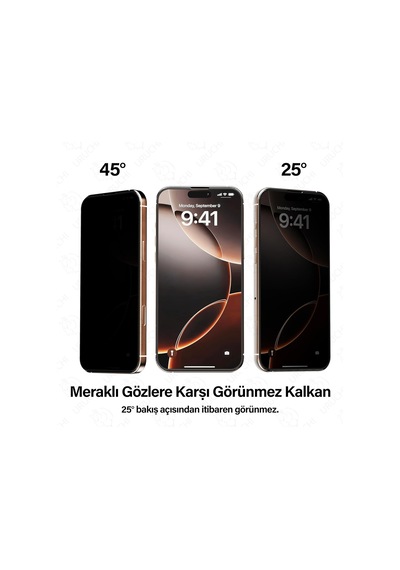 Apple iPhone 17 Pro Max İle Uyumlu Premıum Gizlilik Privacy Ekran Koruyucu 45 Hayalet Görünüm, Kolay Kurulum Hizalama Aparatlı, Darbelere Karşı Ekstra Güçlü Ve Toz Bırakmayan Temperli Cam Apple iPhone 17 Pro Max İle Uyumlu Premıum Gizlilik Privacy Ekran Koruyucu 45 Hayalet Görünüm, Kolay Kurulum Hizalama Aparatlı, Darbelere Karşı Ekstra Güçlü Ve Toz Bırakmayan Temperli Cam