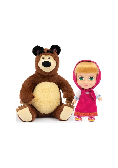 Nessiworld Nessiworld Masha İle Koca Ayı 20 Cm Peluş 12 Cm Bebek Mha21000 Nessiworld