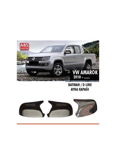 Amarok Batman Ayna Kapağı Piano Black / 2010 +