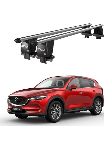 Royal Mazda Cx-5 2017 Ve Sonrası Uyumlu Gri Ara Atkı Port Bagaj Tavan Barı