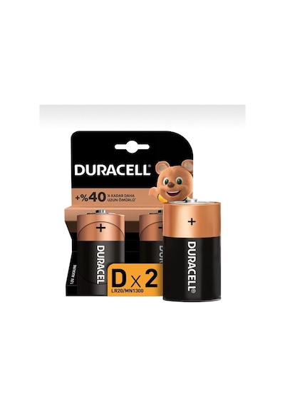 Duracell Lr20/Mn1300 Alkalin Büyük Boy D Pil 10 x 2