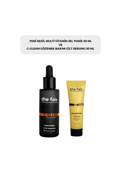 The Fair C-Gleam Gözenek Sıkılaştırıcı Serum 30 ML + Multi Vitamin Jel Tonik 30 ML