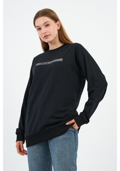 Alexander Gardi Baskılı Regular Fit Sweatshirt Unx-731-00-wn Siyah