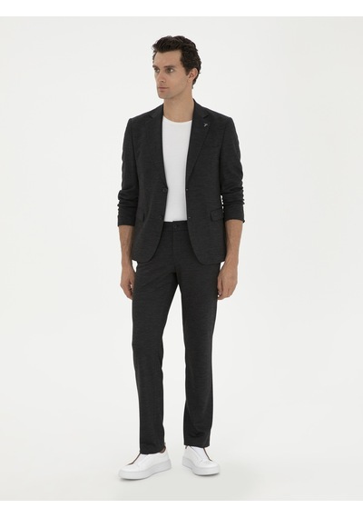 Cacharel Siyah Slim Fit Yün Karışımlı Pantolon Cacharel Siyah Slim Fit Yün Karışımlı Pantolon