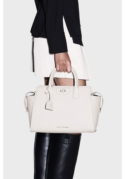 Armani Exchange Logolu Çıkarılabilir Askılı Çanta Kadın Çanta Xw002158 Af26570 U6208 Ekru