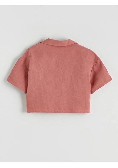 Lc Waikiki Pembe Basic Kız Çocuk Müslin Gömlek Ve Pantolon