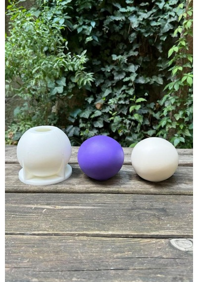 Rufus Concept Küre 9cm Çap Silikon Mum Kalıbı
