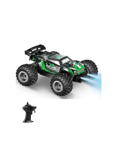 Giffy/oyuncak 2.4 Ghz Uzaktan Kumandalı Şarjlı Led Işıklı Drift Atan 15 Km Hız Yapan Off Road Araba 45 Dk Sürüş Süresi 1200 Mah Batarya Yeşil