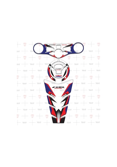 Hrc 1000Rr 2014 - 2019 Hrc Tank Pad Depo Kapak Gidon Pad Set 3'Lü
