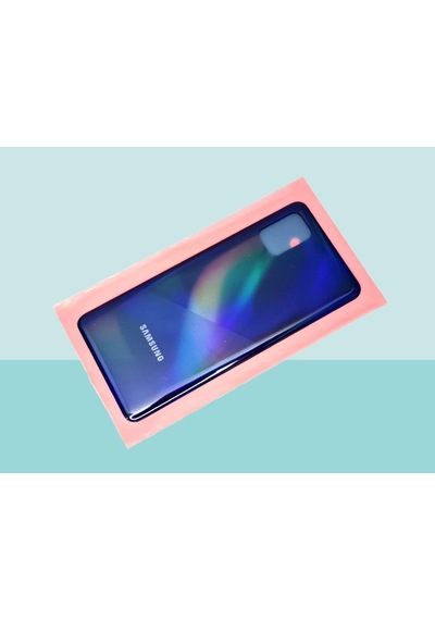 Tkgz - Samsung Galaxy Uyumlu A31 A315 Arka Kapak Batarya Kapağı - Mavi Çok Renkli