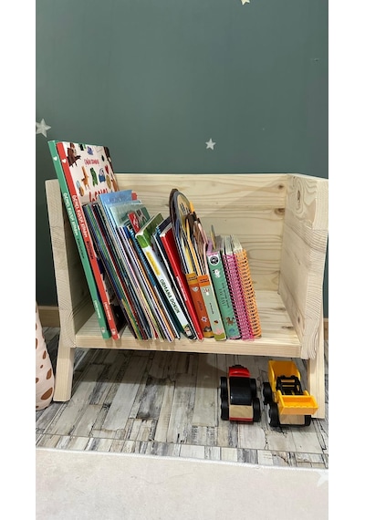 Zürau Kitaplık & Kitap Rafı Ham Ladin Ağacı Bej
