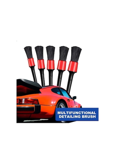İsgstore Oto Torpido Havalandırma Detaylı Temizlik Araba Temizlik Detay Fırçası 5 + 1 Set 6 Lı Set