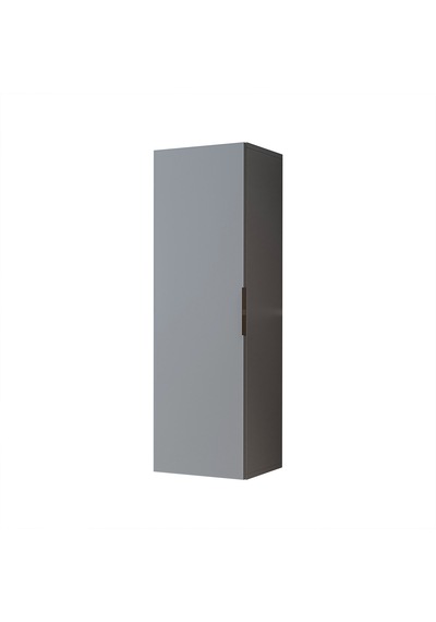 Likya Banyo Dolabı Mat Mdflam 114 Cm Banyo Boy Dolabı Kül Gri