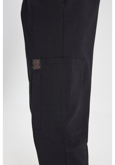 Wrangler Regular Fit Normal Kesim Siyah Sweatpant Eşofman Altı W242735001 Siyah