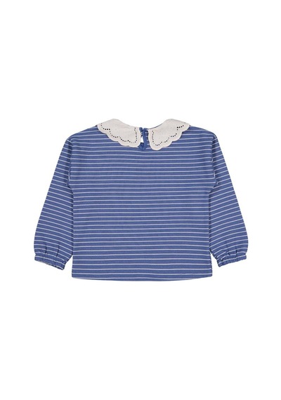 Civil Girls Çizgili 6-9 Yaş Sweatshirt - Yeşil Petrol