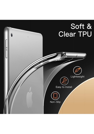 Apple Uyumlu iPad  Mini 2 7.9 Kılıf Şeffaf Silikon Tpu Esnek Arka Kapak