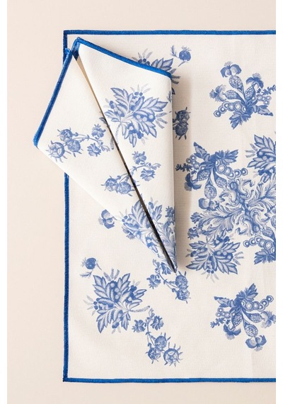 Elysian Blue, Premium Seri Mutfak Sunum Peçetesi, Duck Keten Kumaş 40x40cm 483707