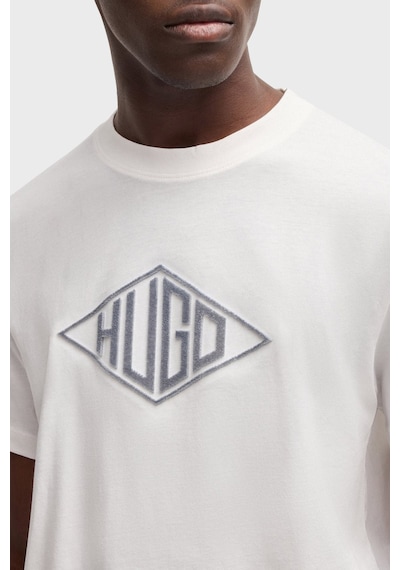 Hugo Erkek T Shirt 50534934 102 Beyaz Beyaz