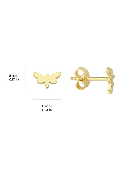 Goldkupe 14 Ayar Altın Minik Yusufçuk Küpe 0,64 Gr-1827