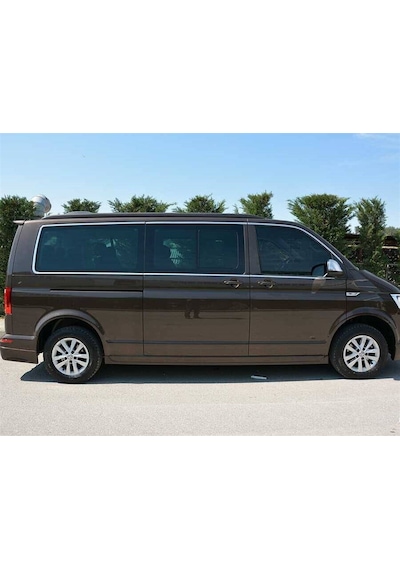 Omsa Vw T6.1 Transporter Krom Cam Çerçevesi 14 Parça Tek Sürgü Uzun Şase 2020-2023 Arası